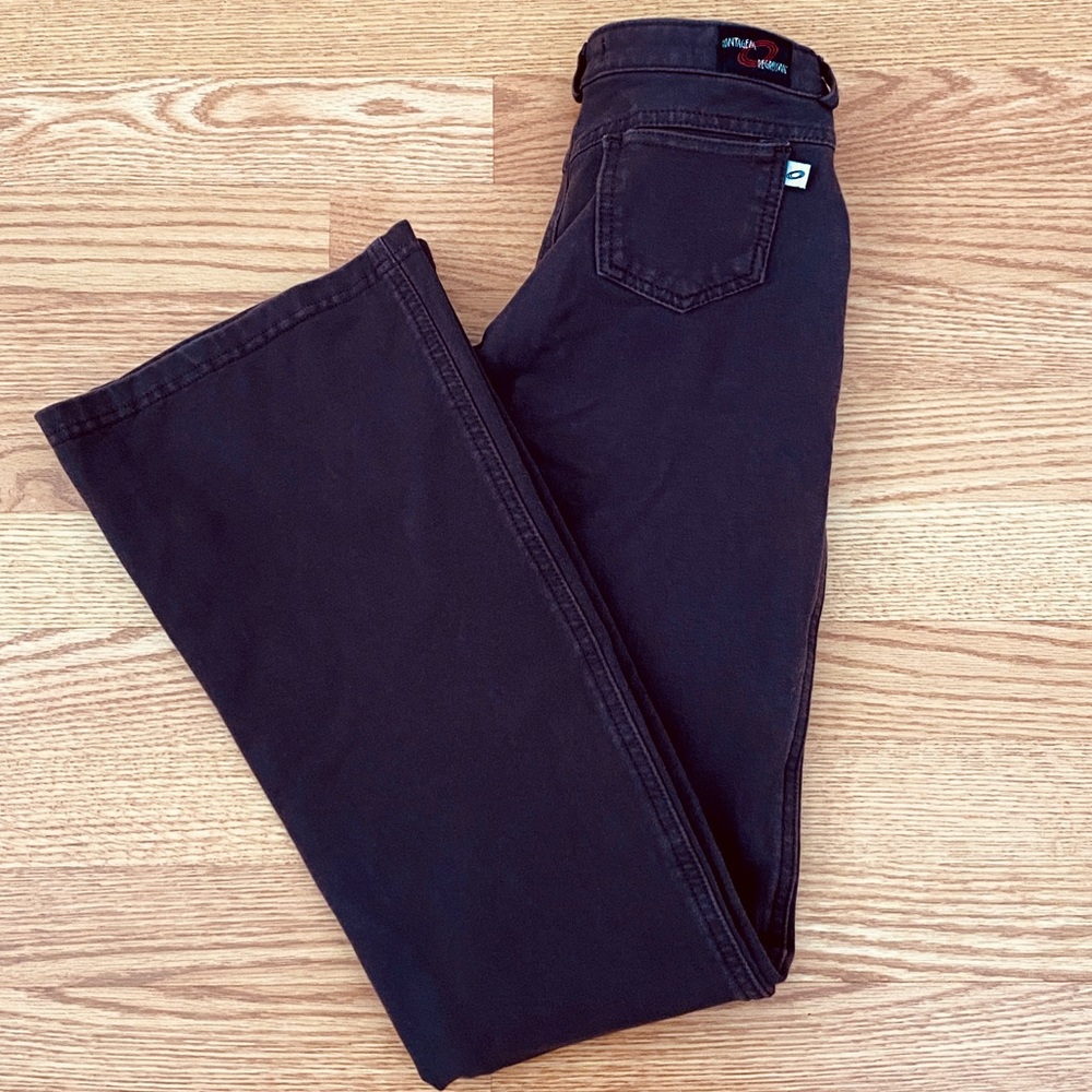 CONTAGEM BROWN PANTS SIZE 40 EU and US 10 WIDE LEG LOW RISE - Picture 2 of 11